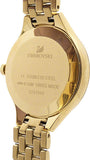 Swarovski Lovely Crystals White Dial Gold Steel Strap Watch for Women - 5242895