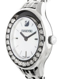 Swarovski Lovely Crystals Mini White Dial Silver Steel Strap Watch for Women - 5242901