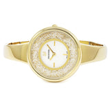 Swarovski Crystalline Bracelet White Dial Gold Steel Strap Watch for Women - 5269253