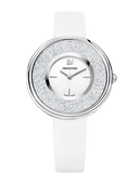 Swarovski Crystalline Pure White Dial White Leather Strap Watch for Women - 5275046