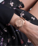 Guess Eclipse Rose Gold Dial Rose Gold Steel Strap Watch for Women - GW0314L3