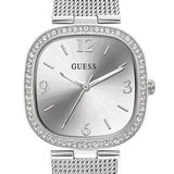 Guess Tapestry Diamonds Silver Dial Silver Mesh Bracelet Watch for Women - GW0354L1