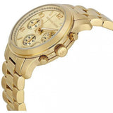 Michael Kors Runway Gold Dial Gold Stainless Steel Strap Watch for Women - MK5055