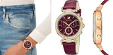 Swarovski Era Journey Red Dial Red Leather Strap Watch for Women - 5416701