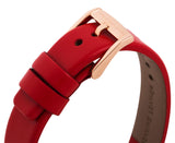 Marc Jacobs Henry Skeleton Red Dial Red Leather Strap Watch for Women - MBM1338