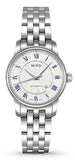 Mido Baroncelli III Automatic Silver Dial Silver Steel Strap Watch For Women - M7600.4.21.1