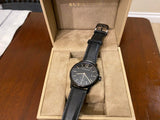 Burberry The Classic Black Dial Black Leather Strap Watch for Men - BU10003