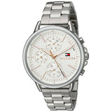 Tommy Hilfiger Carly White Dial Silver Stainless Steel Strap Watch for Women - 1781787