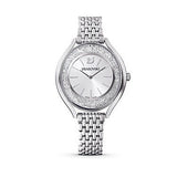 Swarovski Crystalline Aura Silver Dial Silver Steel Strap Watch for Women - 5519462