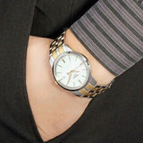 Tissot T Classic Dream White Dial Two Tone Steel Strap Watch for Men - T033.410.22.011.01