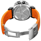 Tissot T Race Chronograph Black Dial Orange Rubber Strap Watch for Women - T048.217.27.057.00