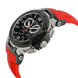 Tissot T Race Chronograph Black Dial Red Rubber Strap Watch for Men - T048.417.27.057.01