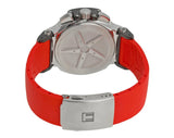 Tissot T Race Chronograph Black Dial Red Rubber Strap Watch for Men - T048.417.27.057.01