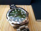 Tag Heuer Aquaracer Green Dial Watch for Men - WAY2015.BA0927