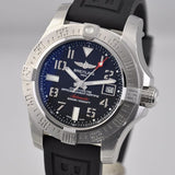 Breitling Avenger II Seawolf Stainless Steel 45mm Black Rubber Strap Mens Watch - A1733110/BC31/153S