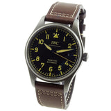 IWC Pilot's Watch Mark XVIII 40mm Black Dial Brown Leather Strap Watch for Men - IW327006