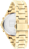 Tommy Hilfiger Claudia White Dial Gold Steel Strap Watch for Women - 1781742