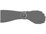 Fossil Neutra Chronograph Blue Dial Blue Leather Strap Watch for Men - FS5454