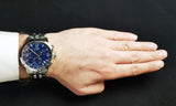 Tissot PRC 200 Chronograph Quartz Blue Dial Silver Steel Strap Watch For Men - T114.417.11.047.00