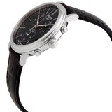 Tissot Carson Premium Chronograph Black Dial Black Leather Strap Watch For Women - T122.417.16.051.00