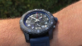 Breitling Endurance Pro Black Dial Blue Rubber Strap Watch for Men - X82310D51B1S1