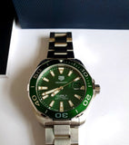 Tag Heuer Aquaracer Green Dial Watch for Men - WAY201S.BA0927