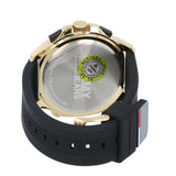 Tommy Hilfiger Jeans Digital Analog Gold Dial Black Rubber Strap Watch For Women  - 1791762