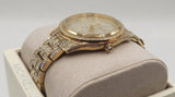 Michael Kors Lauryn Crystals Gold Dial Gold Steel Strap Watch For Women - MK3930