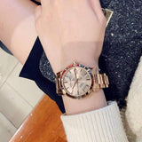 Burberry The City Rose Gold Dial Rose Gold Steel Strap Watch for Women - BU9146