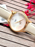 Tissot T Lady Bella Ora Mother of Pearl Dial Cream Leather Strap Watch for Women - T103.310.36.111.00