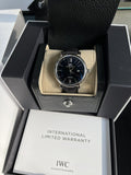 IWC Portofino Automatic Black Dial Black Leather Strap Watch for Men - IW356502