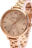 Marc Jacobs Sally Rose Gold Dial Stainless Steel Strap Watch for Women - MBM3364