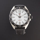 Tag Heuer Formula 1 Quartz White Dial Black Rubber Strap Watch for Men -  WAZ1111.FT8023