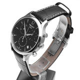 Tissot T Classic Tradition Black Dial Black Leather Strap Watch For Men - T063.617.16.057.00