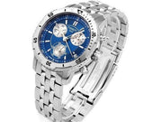 Tissot T Sport PRS 200 Chronograph Blue Dial Silver Steel Strap Watch For Men - T067.417.11.041.00