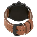 Tissot T Sport Chrono XL Green Dial Brown Leather Strap Watch For Men - T116.617.36.097.00