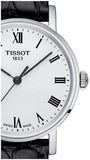 Tissot Everytime Small White Dial Black Leather Strap Watch For Women - T109.210.16.033.00