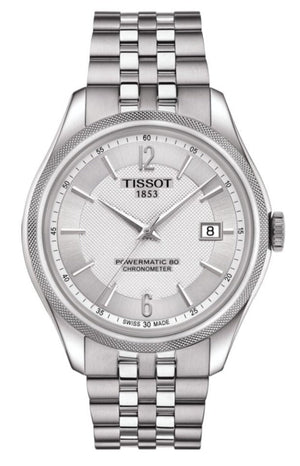 Tissot Ballade Powermatic 80 Cosc Price White Dial Silver Steel Strap Watch For Men - T108.408.11.037.00