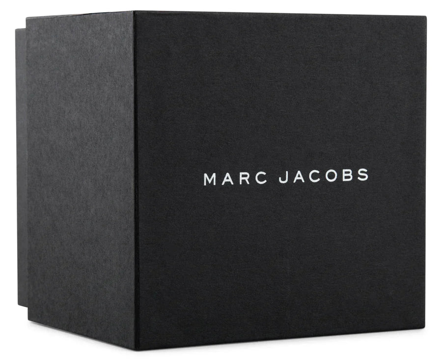 Marc Jacobs Vic Black Dial Black Leather Strap Watch for Women - MJ1522
