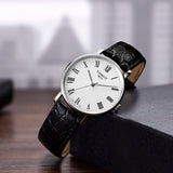 Tissot Everytime Medium White Dial Black Leather Strap Watch For Men - T109.410.16.033.01