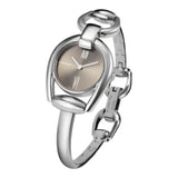 Gucci Horsebit Collection Quartz Brown Dial Silver Steel Strap Watch For Women - YA139501