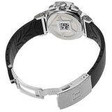 Tissot Dressport Chronograph Black Dial Black Leather Strap Watch for Women - T050.217.17.057.00