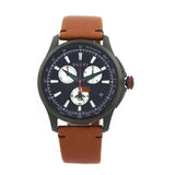 Gucci G-Timeless Chronograph Black Dial Brown Leather Strap Watch For Men - YA126271