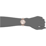 Emporio Armani T-Bar Gianni Rose Gold Dial Rose Gold Steel Strap Watch For Women - AR11059