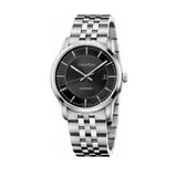 Calvin Klein Infinity Black Dial Silver Steel Strap Watch for Men - K5S34141