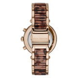 Michael Kors Parker Chronograph Rose Gold Dial Two Tone Steel Strap Watch For Women - MK6832