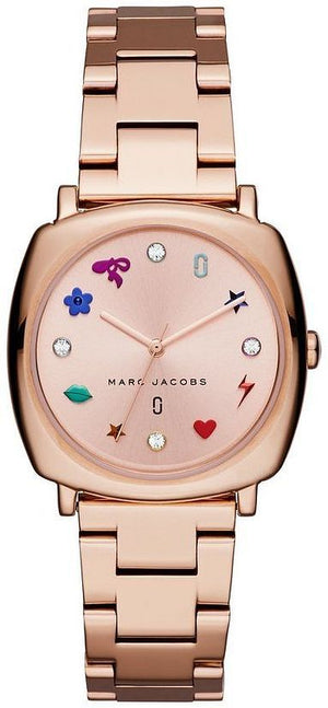 Marc Jacobs Mandy Rose Gold Dial Rose Gold Steel Strap Watch for Women - MJ3550