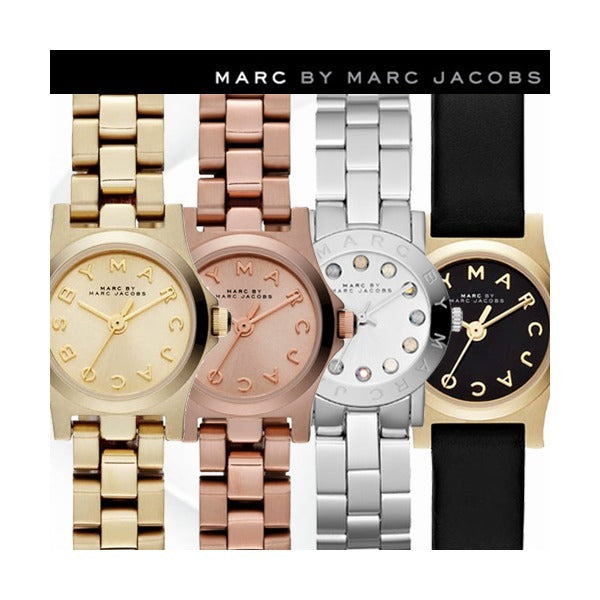 Marc Jacobs Henry Dinky Silver Dial Silver Steel Strap Watch for Women - MBM3198