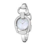 Gucci Horsebit Collection Diamonds Mother of Pearl Dial Silver Steel Strap Watch For Women - YA139505