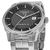 Tissot Luxury Powermatic 80 Black Dial Silver Steel Strap Watch for Men - T086.407.11.201.02